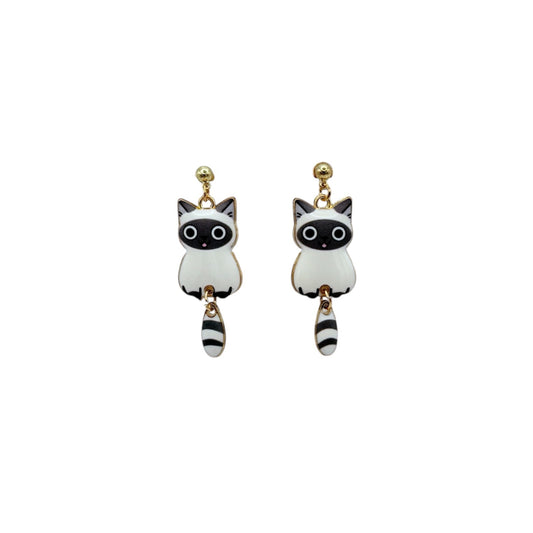 Pendientes Gato siamés