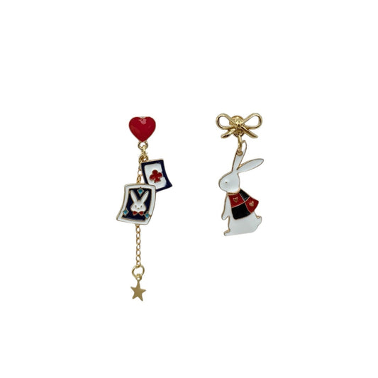 Pendientes Conejo poker