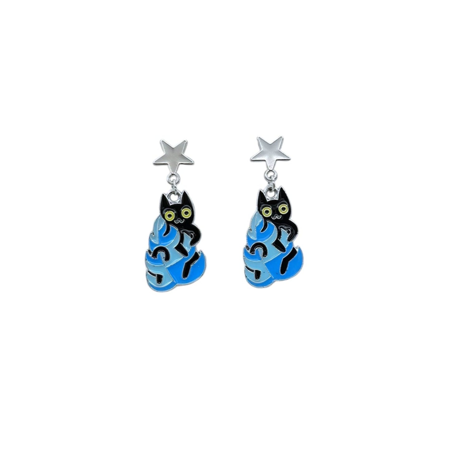 Pendientes Gato de la selva