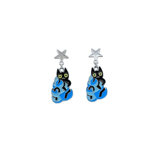 Pendientes Gato de la selva