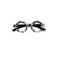 Broche gafitas blanco y negro