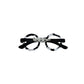 Broche gafitas blanco y negro