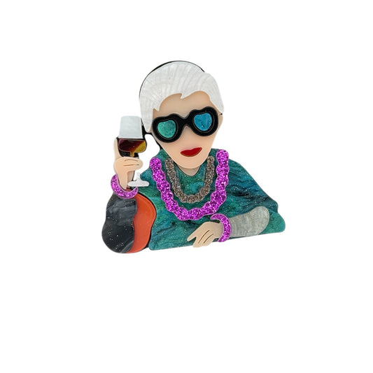 Broche divina y con vino