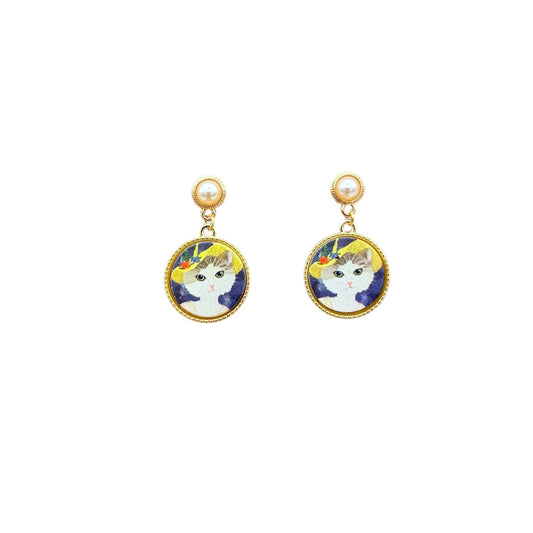 Pendientes Gatito Elegante