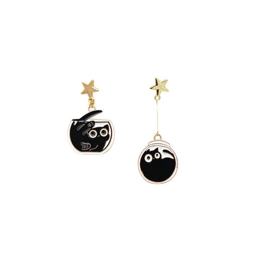 Pendientes Gatos Pecera