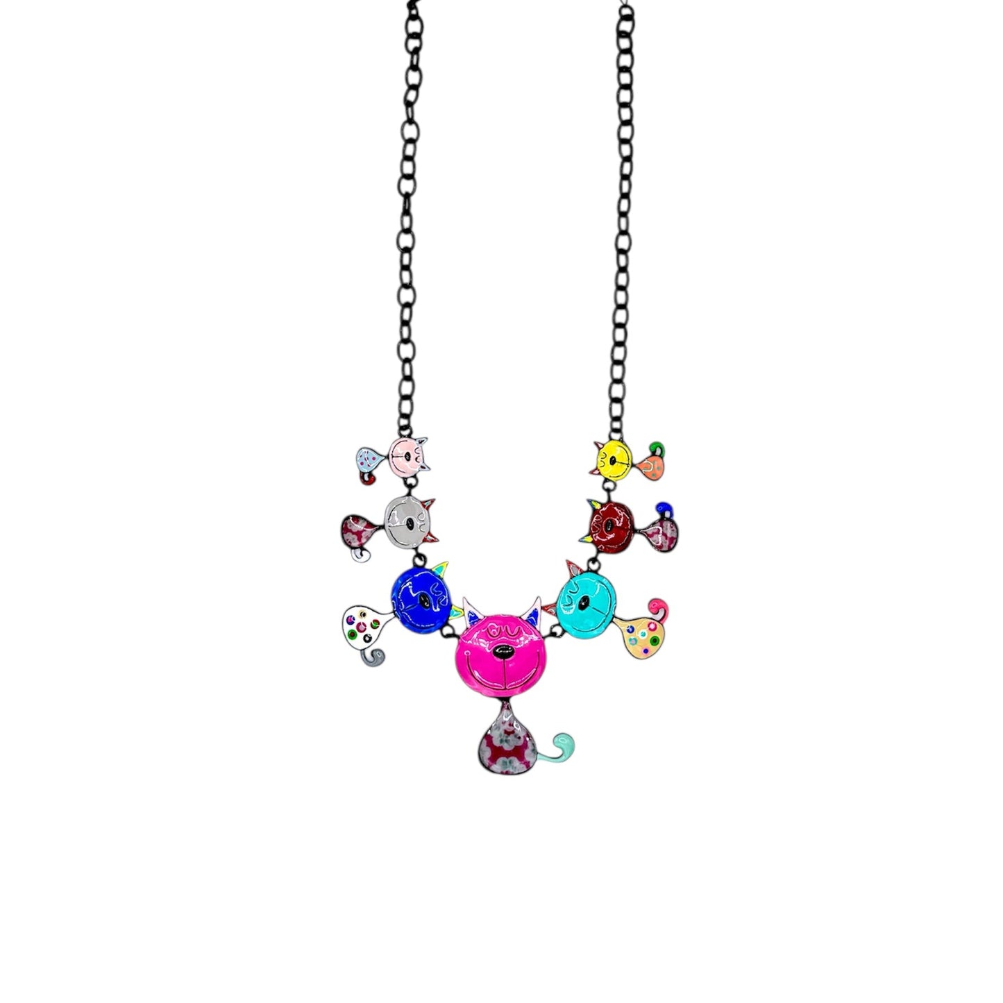 Collar Familia gatuna multicolor
