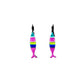 Pendientes peces rosados