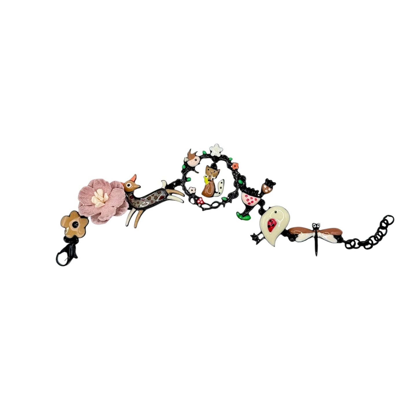 Pulsera el bosque rosa palo