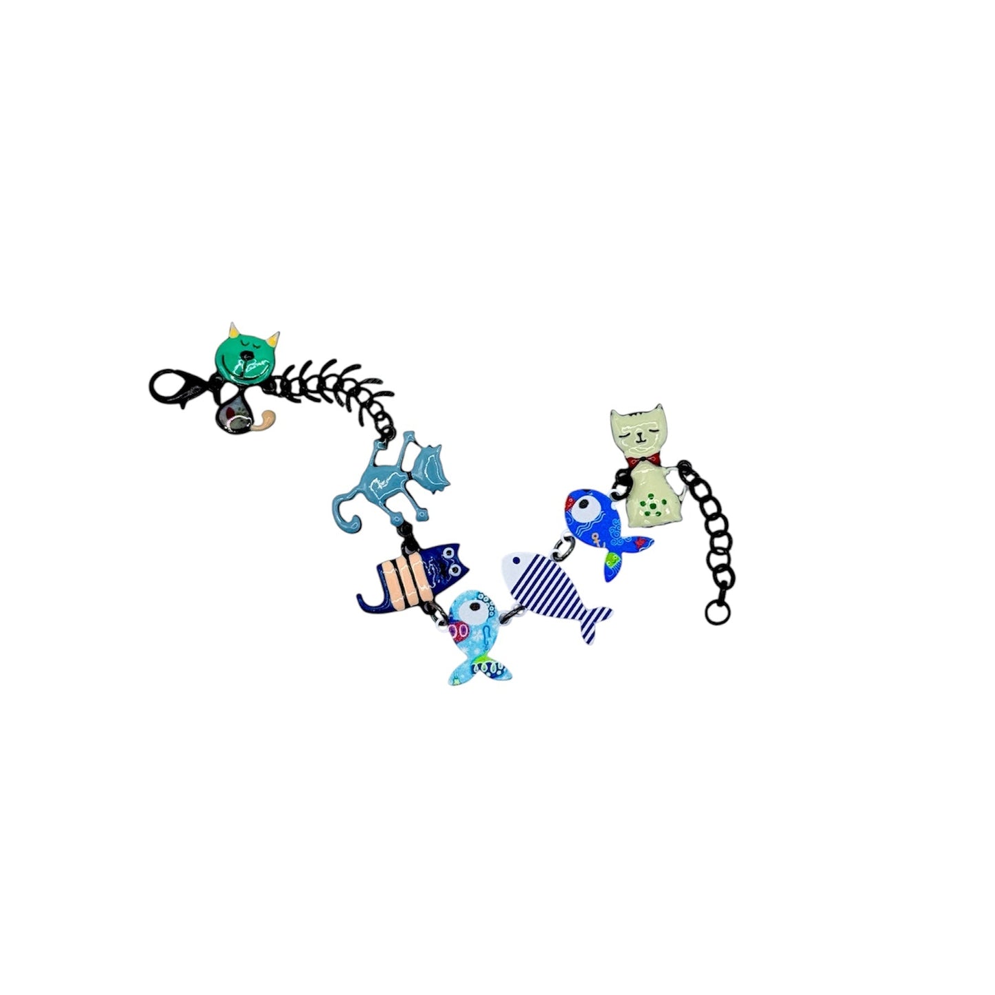Pulsera gato estrellado azul